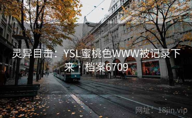 灵异目击：YSL蜜桃色WWW被记录下来 · 档案6709