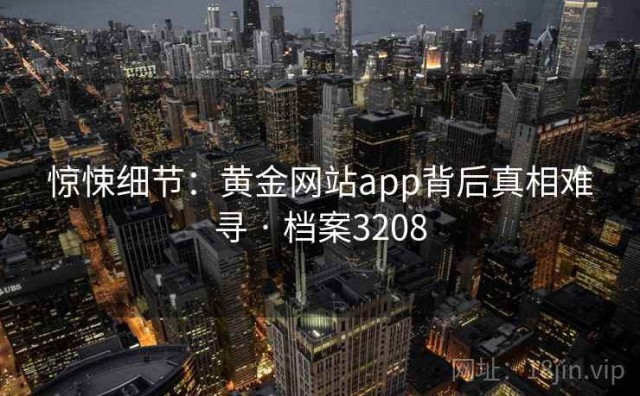 惊悚细节：黄金网站app背后真相难寻 · 档案3208