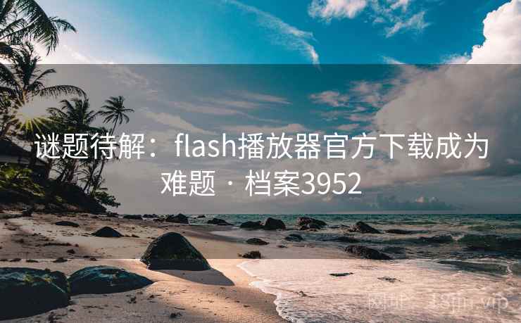 谜题待解：flash播放器官方下载成为难题 · 档案3952
