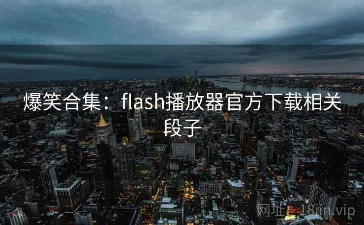 爆笑合集：flash播放器官方下载相关段子